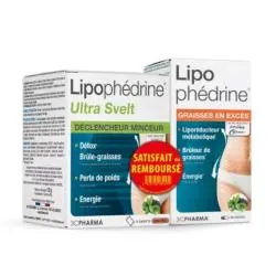 3C PHARMA Lipophédrine Ultra Svelt lot promo graisses en excès 80 gélules