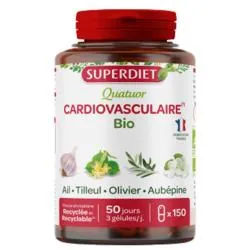 SUPERDIET Quatuor Ail Cardiovasculaire Bio x150 Gélules