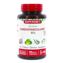 SUPERDIET Quatuor Ail Cardiovasculaire Bio x150 Gélules