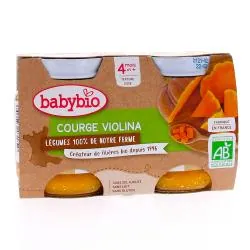 BABYBIO Légumes - Petit pot Courge violina +4mois 2x 130g