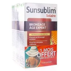 SUNSUBLIM SOLAIRE Bronzage âge expert Lot de 3 (1 lot offert)