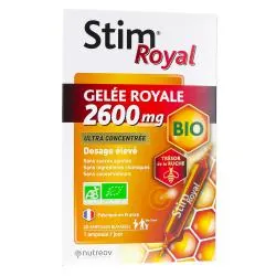 NUTREOV Stim Royal Gelée Royale 2600mg Bio 20 ampoules