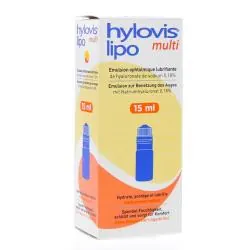 Hylovis Lipo Multi Emulsion ophtalmique lubrifiante Flacon 15ml