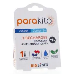 PARAKITO Recharges Bracelet anti-moustiques x 2
