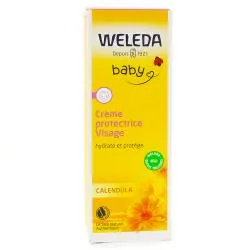 WELEDA Calendula Crème Protectrice Visage bébé bio tube 50ml