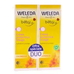 WELEDA Calendula Crème Protectrice Visage bébé bio lot 50ml x2