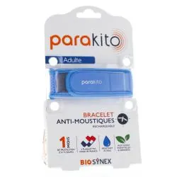 PARAKITO Bracelet Anti moustiques Adulte bleu