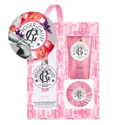 ROGER & GALLET Eau parfumée Rose cadeau gel douche 50ml + savon 50g