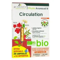 LES 3 CHENES Phyto Aromicell'R Circulation 30 ampoules