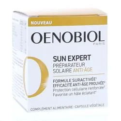 OENOBIOL Sun expert Préparateur solaire anti âge 30 capsules
