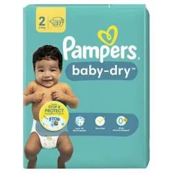 PAMPERS Baby dry 12h Taille 2 37 couches