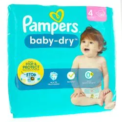 PAMPERS Baby dry 12h taille 4 (paquet 30)