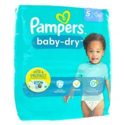 PAMPERS Baby dry 12h taille 5 (paquet de 26)
