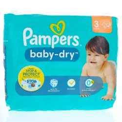 PAMPERS Baby dry 12h taille 3 (paquet de 34)