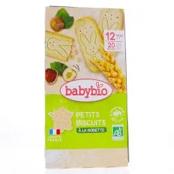 BABYBIO Biscuits - Petits biscuits Noisette +12 mois x10
