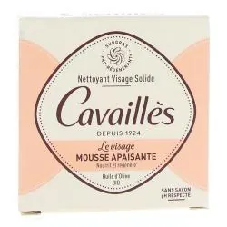 CAVAILLES Savon pain - Nettoyant Visage Solide Mousse Apaisante 70g