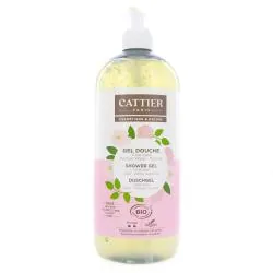 CATTIER Gel Douche à l'Aloe Vera Parfum Rose Pivoine 1L