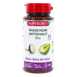 SUPERDIET Radis Noir Artichaut Bio 90 gélules