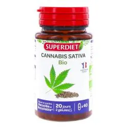 SUPERDIET Cannabis Sativa Bio 40 gélules