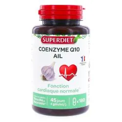 SUPERDIET Coenzyme Q10 Ail 180 gélules