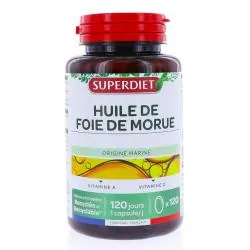 SUPERDIET Huile de Foie de Morue 120 capsules