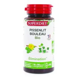 SUPERDIET Pissenlit Bouleau Bio 90 gélules