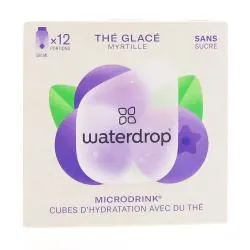 WATERDROP Microdrink Thé Galcé Myrtille x12 cubes