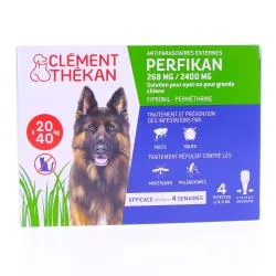 CLEMENT THEKAN Perfikan 268mg / 2400mg solution pour grands chiens 4 pipettes
