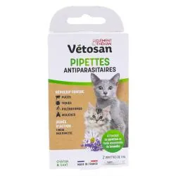 VETOSAN Pipettes Répulsives chaton et chats x2