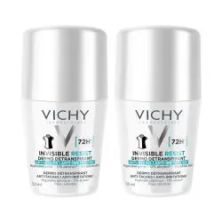 VICHY Dermo-détranspirant Invisible Protect 72h anti-taches anti-irritations 2x50ml