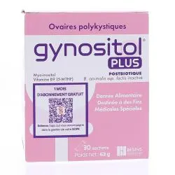 GYNOSITOL Plus Postbiotique Syndrome des ovaires polykystiques x30 sachets