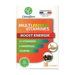CLEMAFLORE Multi vitamines boost énergie x30 comprimés