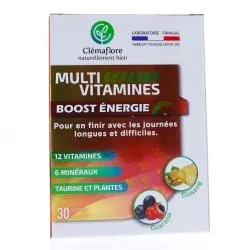 CLEMAFLORE Multi vitamines boost énergie x30 comprimés