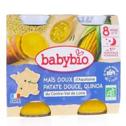 BABYBIO Repas du soir - Maïs Patate douce Quinoa bio - 2x200g