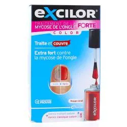 EXCILOR Traitement mycose Forte Color 30ml + Vernis rouge 8ml