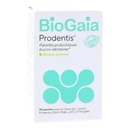 BIOGAIA Prodentis Pastilles probiotiques bucco-dentaires x30 pastilles pomme