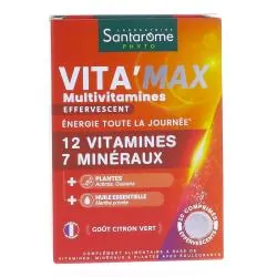 SANTAROME Multivitamines Vita'Max Effervescent x20 comprimés