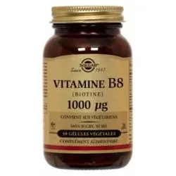 SOLGAR Vitamine B8 (Biotine) 1000 µg x50 Gélules