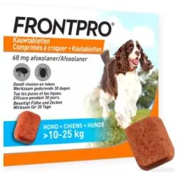 FRONTLINE Frontpro Comprimés Antiparasitaire chiens 10-25kg x3comprimés