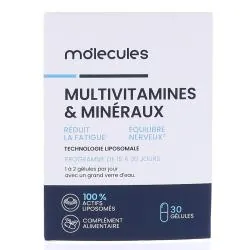 MOLECULES Multivitamines & Minéraux 30 gélules
