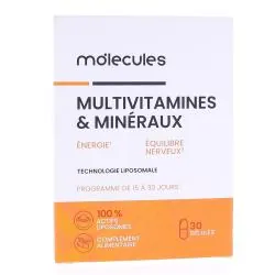 MOLECULES Multivitamines & Minéraux 30 gélules