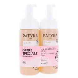 PATYKA Clean - Mousse nettoyante détox bio 2x150ml