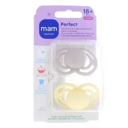 MAM Duo Sucettes +18 mois Perfect silicone tendance