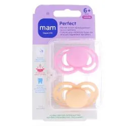 MAM Duo Sucettes +6 mois perfect silicone tendance