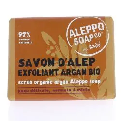 TADE AlleppoSoap - Savon d'Alep Exfoliant Argan Bio 100g