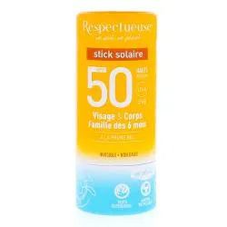 RESPECTUEUSE Stick Solaire SPF50 18g