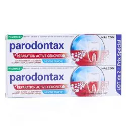 PARODONTAX Dentifrice Réparation Active Gencives lot de 2 tubes 75ml