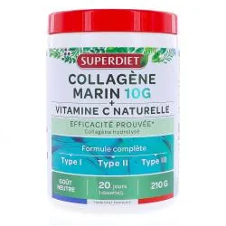 SUPERDIET Collagène Marin & Vitamine C Naturelle poudre 210g