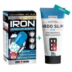 ERIC FAVRE Iron fat burner x120 comprimés + gel abdo Slim 150 ml offert