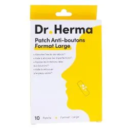 DR. HERMA Patch Anti-Boutons Format Large x10